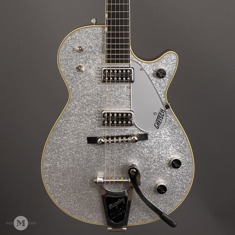 Gretsch Guitars - G6129T-59 Vintage Select ’59 Silver Jet with Bigsby - Silver Sparkle - Front Close