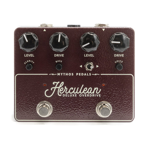 Mythos Pedals - Herculean Deluxe Overdrive - Front Close