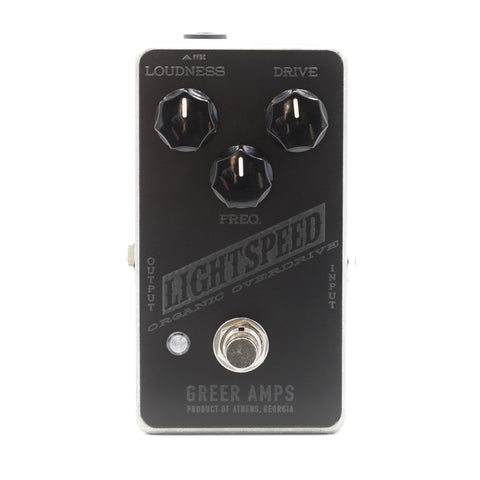 Greer Amps - Lightspeed Organic Overdrive - Blackout - Front