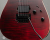 Tom Anderson Electric Guitars - Angel - Satin Cajun Red Reverse Surf with binding - Bridge
