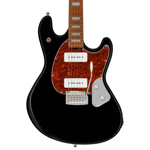 Sterling by Music Man - StingRay Guitar Plus SR50X - Black - Front Close