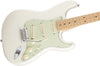 Fender Electric Guitars - Deluxe Roadhouse Stratocaster - Maple Neck - Olympic White - Angle