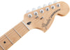 Fender Electric Guitars - Deluxe Roadhouse Stratocaster - Maple Neck - Olympic White - Headstock