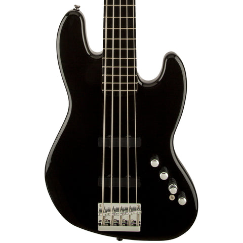 Squier Basses - Deluxe Jazz Bass Active V - Black - Ebonol Fingerboard