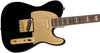 Squier Electric Guitars - 40th Anniversary Telecaster - Gold Edition - Black - Angle 1