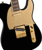 Squier Electric Guitars - 40th Anniversary Telecaster - Gold Edition - Black - Angle