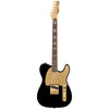 Squier Electric Guitars - 40th Anniversary Telecaster - Gold Edition - Black - Front