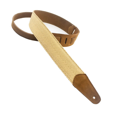 Henry Heller Straps - 2" PURE 100% Cotton w/tail adjustment - TAN
