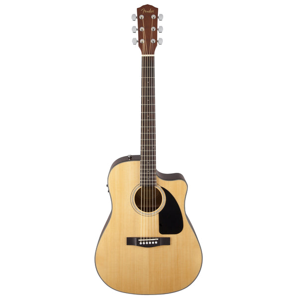 Fender CD-60CE acoustic guitar with pickup, hard case and free set