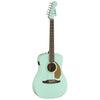 Fender Acoustic Guitars - Malibu Player - Aqua Splash - Angle