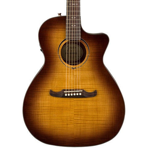 Fender Acoustic Guitars - FA345CE Auditorium - Tea Burst Laurel Fingerboard - Front Clopse