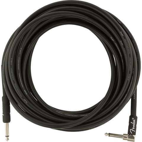 Fender Instrument Cables - Professional Cable 25' Angle - Black