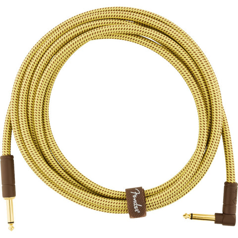 Fender Instrument Cables - Deluxe Cable 10' Angle - Tweed