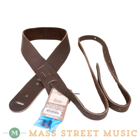 Lakota Leathers - 2" Bison Banjo Cradle Strap - Chocolate