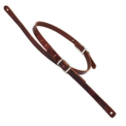 Henry Heller Mandolin Strap - Brown Deluxe Leather