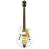 Gretsch Electric Guitars - Ltd. Edition G5655TG-LTD Electromatic Centerblock Jr. Single Cut - Snow Crest White - Front