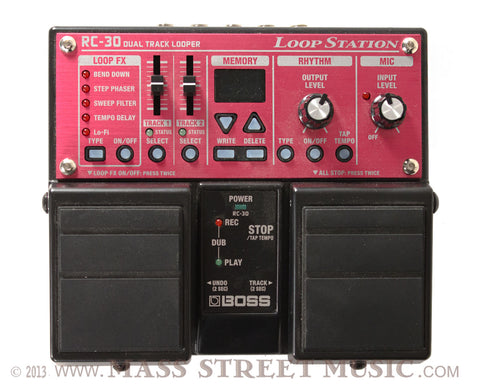 Boss RC-30 Loop Station Pedal - Top