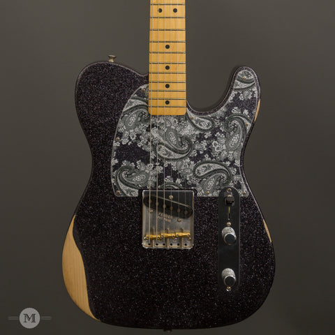 Fender Electric Gutars - Brad Paisley Esquire - Maple Neck - Black Sparkle - Front Close