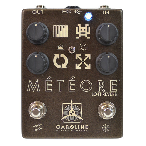 Caroline Meteore Low-Fi Reverb Pedal - front stock