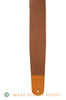 Leather Aces Guitar Strap, Chestnut - front