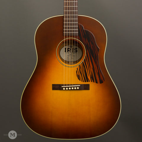 Iris Guitars - DF Adirondack - Tobacco Burst - Ivoroid Binding - Front Close