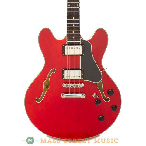 Eastman T386 Electric Thinline Guitar - front close