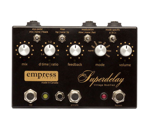 Empress Effects Vintage Modified Superdelay Pedal