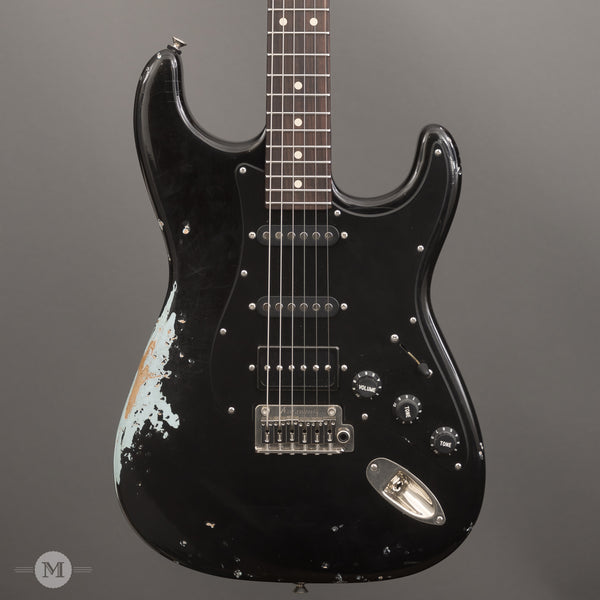 ギター Tom Anderson classic Tom Anderson Guitars - Icon Classic - Black over Olympic