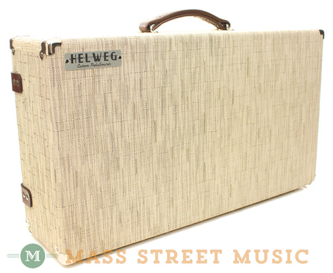 Helweg 13" x 24" Ivory Woven Vinyl Pedalboard - front angle