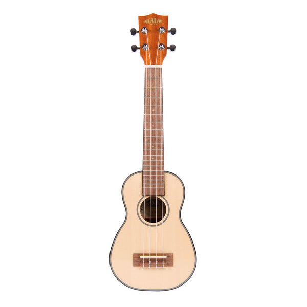 Kala Ukuleles KA SSLNG Soprano Uke with Concert Neck and Solid Spruc Mass Street Music