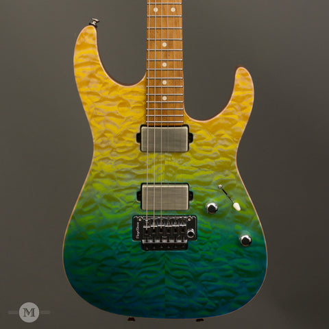Tom Anderson Guitars - Li'l Angel Maui Kazowie Sun Surf with Binding - Front Close