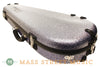 Calton A/F Mandolin Case with Silver Sparkle and Blue Interior - angle