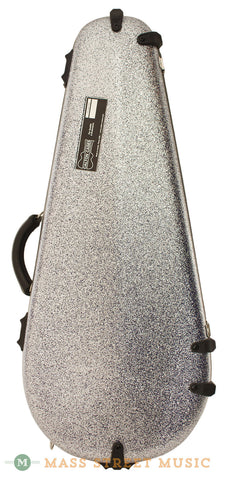 Calton A/F Mandolin Case with Silver Sparkle and Blue Interior - front
