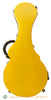 Pegasus F-Style Yellow Mandolin Case with black interior - closed