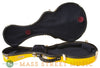 Pegasus F-Style Yellow Mandolin Case with black interior - open