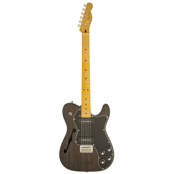 Fender Modern Player Tele Thinline Deluxe Black Transparent | Mass