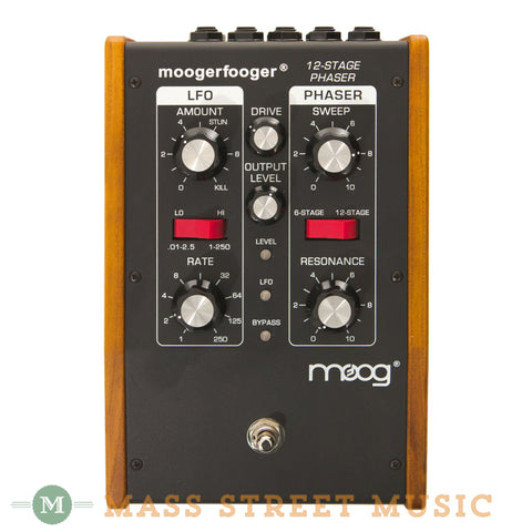 Moog MF-103 12-Stage Phaser Pedal - front