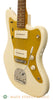Seuf OH-10 White with Gold Guard Used Electric Guitar - angle