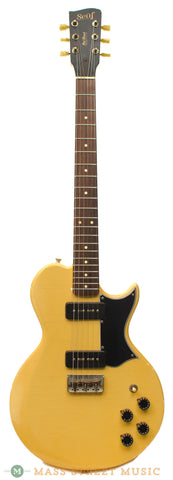 Seuf OH-12 TV Yellow Electric Guitar - front