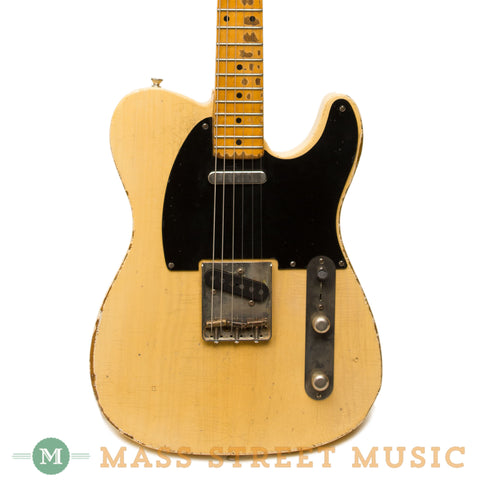 Seuf Electric Guitars - OH-20 Blonde - Black Guard - Front Close