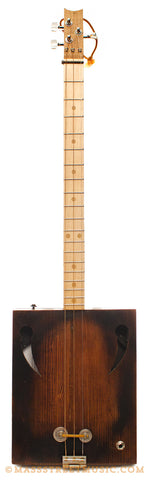Kelly's Pine Wood Cigar Box Guitar - front