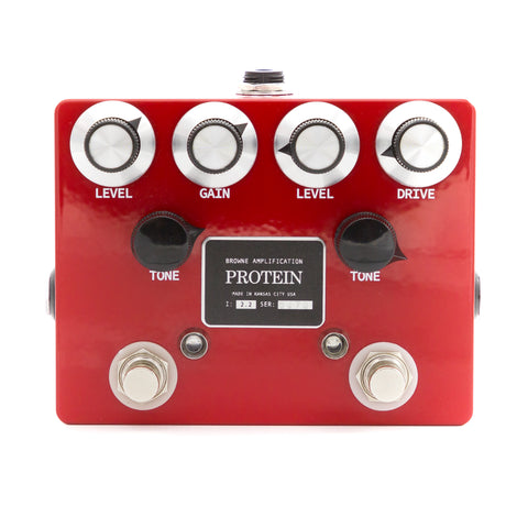 Browne Amplification - Protein Dual Overdrive - Custom MSM Red
