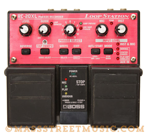 Boss RC-20XL Loop Station Used - top