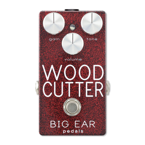 BIG EAR Pedals - WOODCUTTER Distortion - Ruby Red Sparkle