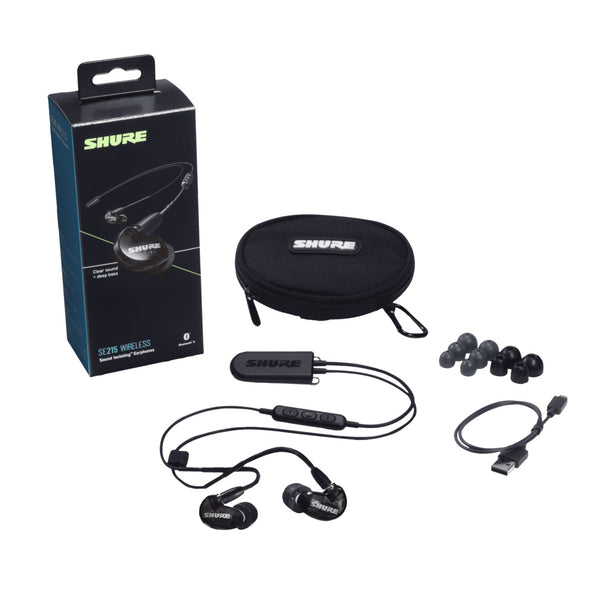 Shure Headphones - SE215 Bluetooth SE215-K-BT1 - Black | Mass 