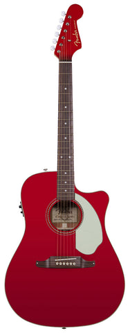 Fender Sonoran SCE Candy Apple Red Acoustic Guitar - stock