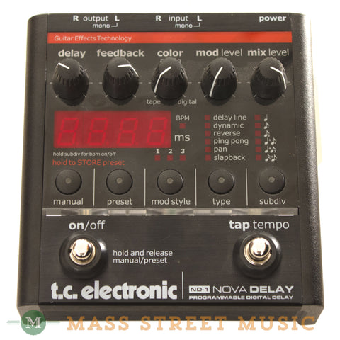 TC Electronic Nova Delay Pedal Used - front