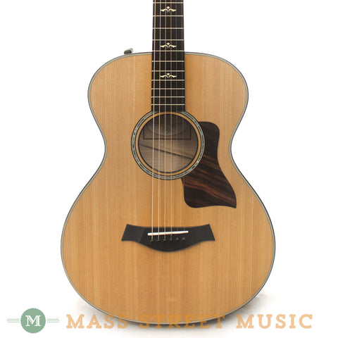 Taylor 612e 12-Fret Grand Concert Acoustic Guitar - front close