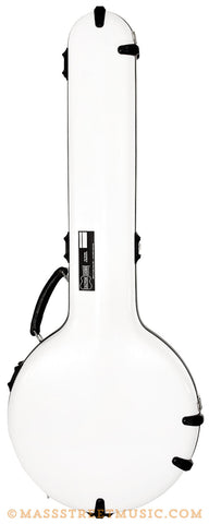 Calton Banjo Case in White with Green - front