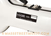 Calton Banjo Case in White - logo and latch